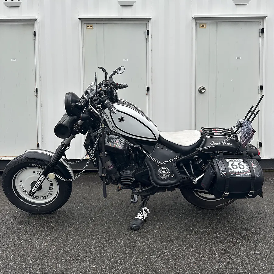 使用素材のバイクの写真